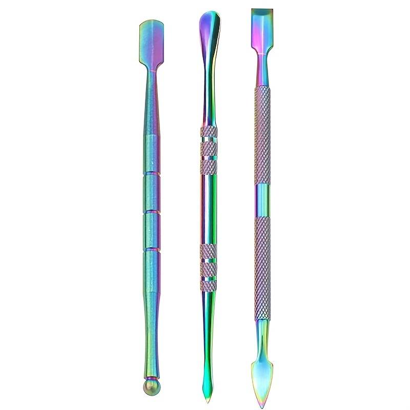 3-pieces Wax Sculpting Tool, Rainbow Sculpting Tool DAB Tool, Double-ended  Stainless Steel Design And Clear Box Clay Wax Sculpting Tool For Jewelry De